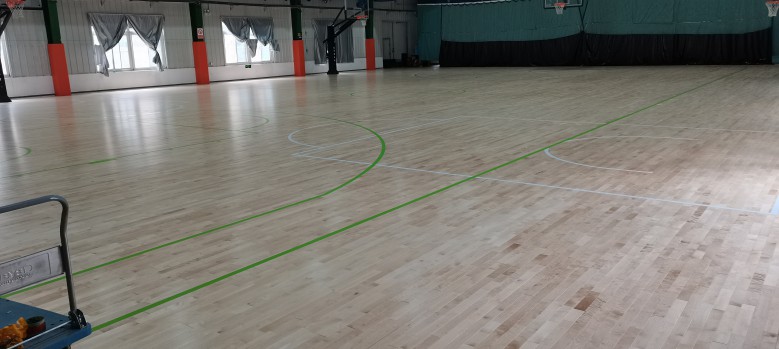 新疆某企業(yè)職工籃球館施工案例